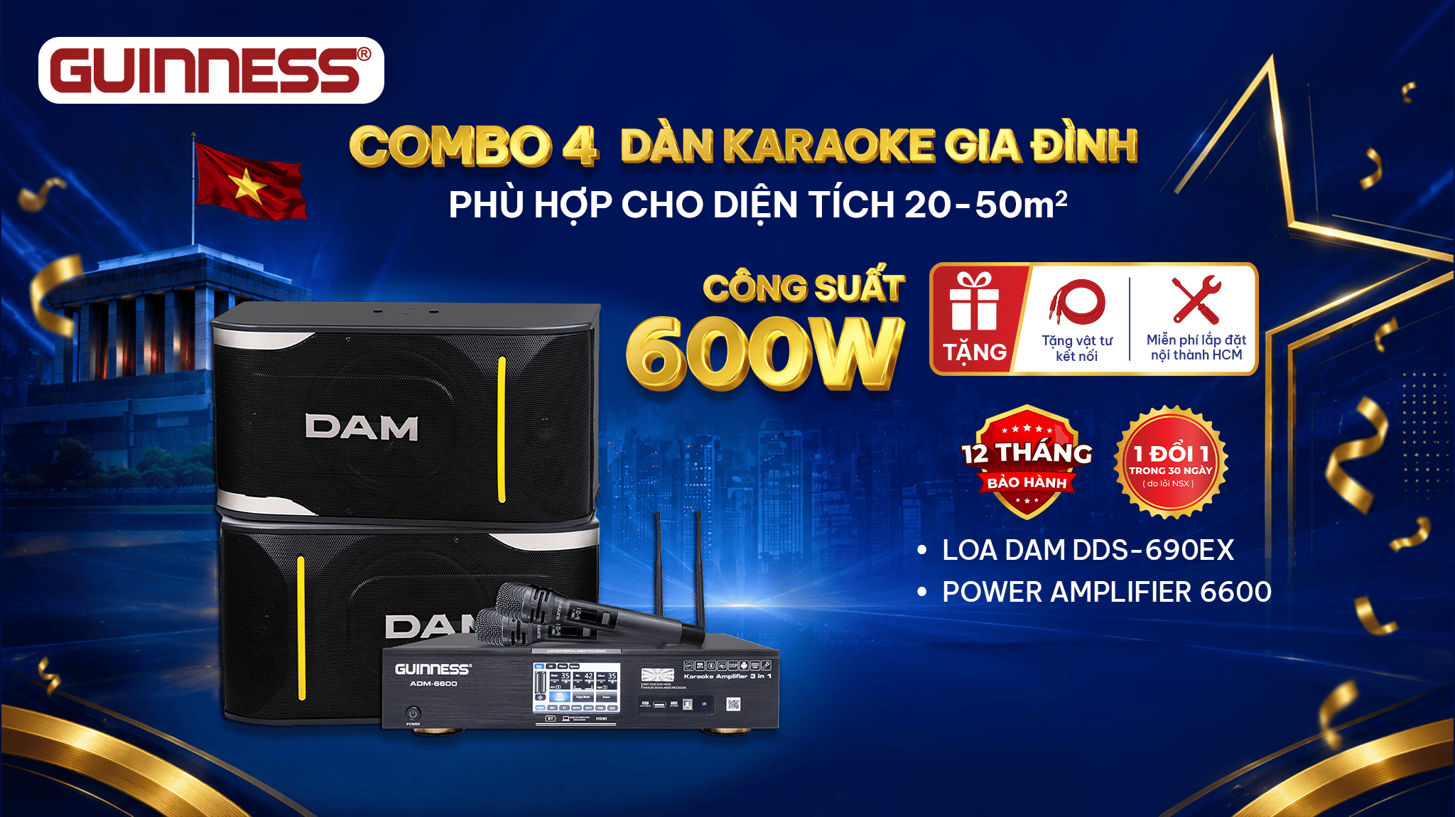 Combo 4 Phòng karaoke 30–50m2