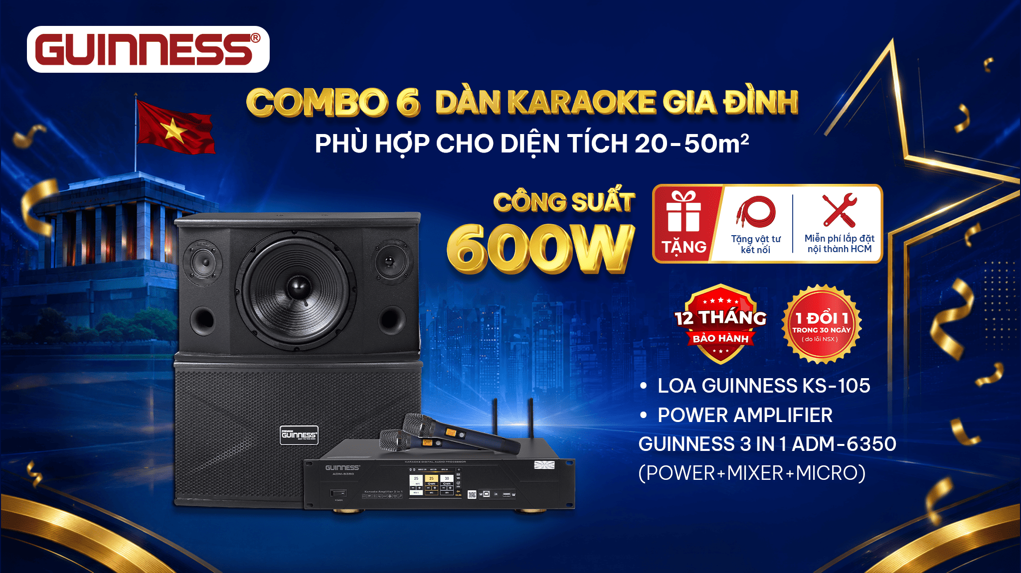 Combo 6 Phòng karaoke 30–50m2